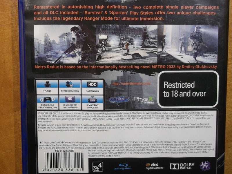 Metro Redux - PS4 Game - Excellent Condition Carousel 4