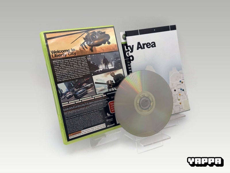 Xbox 360 • Grand Theft Auto IV (Classics) + Map • CIB Carousel 2