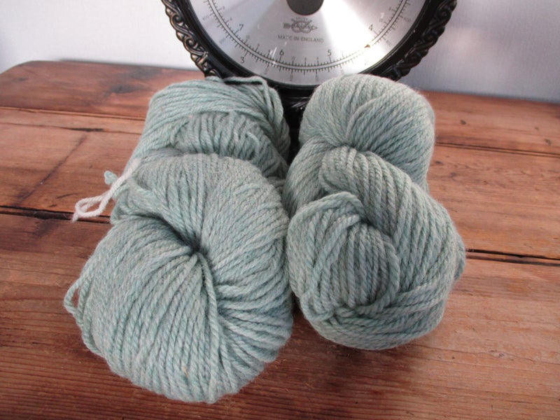 G # SOFT PURE WOOL 8 PLY " Soft Green" 200 Grams Bulk Lot Carousel 1