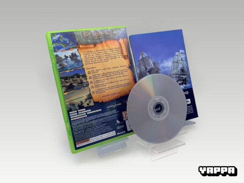 Xbox 360 • Port Royale 3: Pirates & Merchants Artwork Damage • CIB Carousel 2