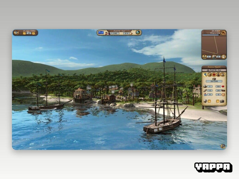 Xbox 360 • Port Royale 3: Pirates & Merchants Artwork Damage • CIB Carousel 6