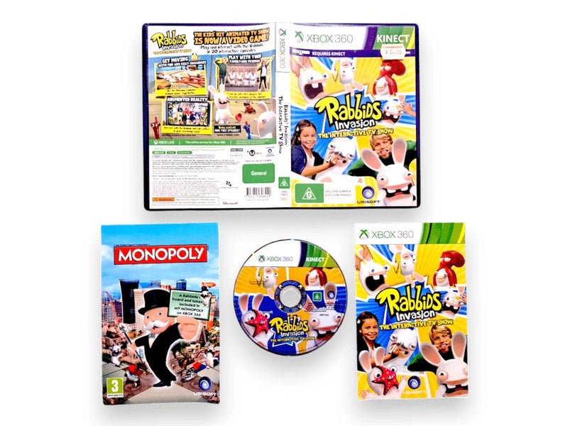 Rabbids Invasion: The Interactive TV Show (Xbox 360 KINECT) *EXCELLENT & COMP... Carousel 1