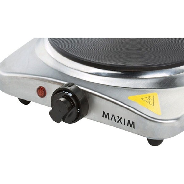 Maxim Kitchenpro 1500w Portable Hotplate Single Electric Cast Iron Cooking Stove Carousel 3