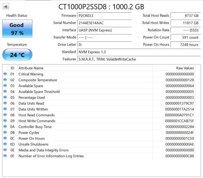 Crucial P2 1TB M.2 2280 PCIe NVMe SSD Carousel 3