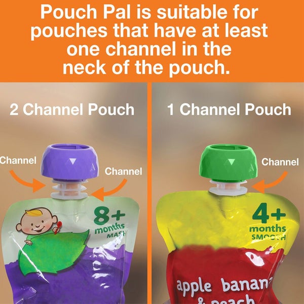 Dreambaby Pouch Pal 15cm Storage Container Holder Baby 6m+ For Food Pouches Carousel 6