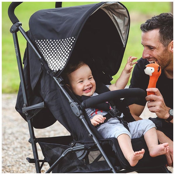 Bebe Care 107cm Mira DLX Stroller Pram Pushchair for Baby Infant Toddler Black Carousel 8