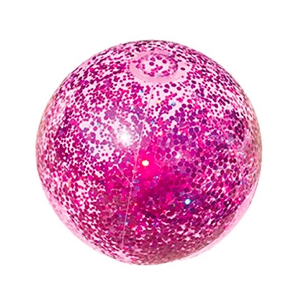 2pc Land & Sea Bling Inflatable Swimming Pool Ring Ball Set Water Float Pink Carousel 3
