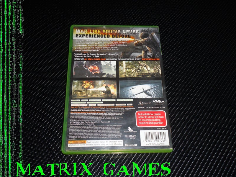 Call of Duty: World at War (Xbox 360, 2008) Carousel 2