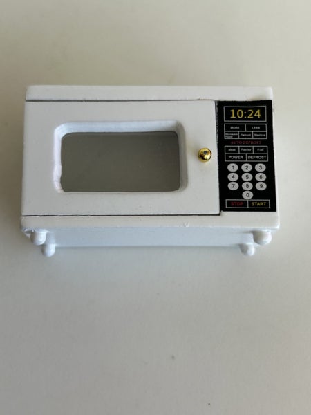 Miniature Wooden Microwave for Doll House Carousel 2