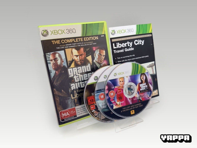 Xbox 360 • Grand Theft Auto IV Complete Edition • CIB Carousel 1