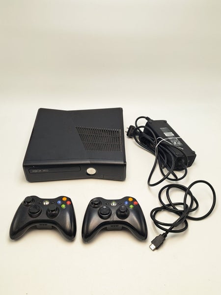 * 250GB Slim Xbox 360 Console w/ 2 Controllers & Cables! * Carousel 1