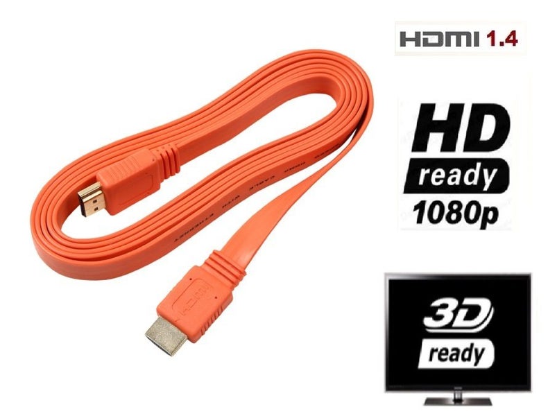 HDMI Cable 1.8M version V1.4 _ Orange _ 1080P HD Carousel 1