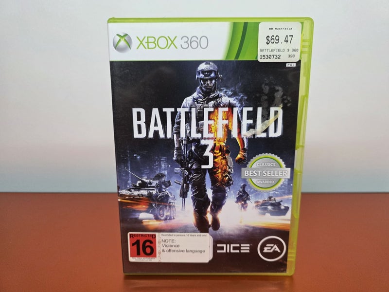 Battlefield 3 XBOX 360 Disc 1 Missing Carousel 1