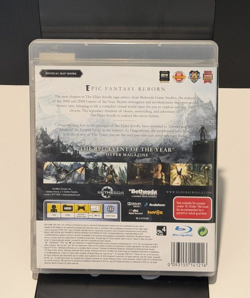 Skyrim PS3 PAL w/ Physical Map – $1 Reserve Carousel 2