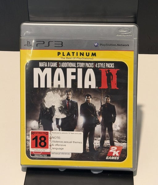Mafia II Platinum PS3 + DLC Content Edition – $1 Reserve Carousel 1