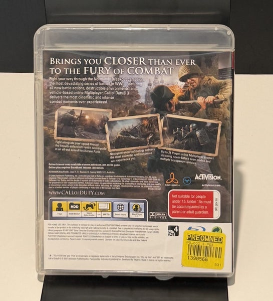 Call of Duty 3 PS3 PAL – $1 Reserve Carousel 2