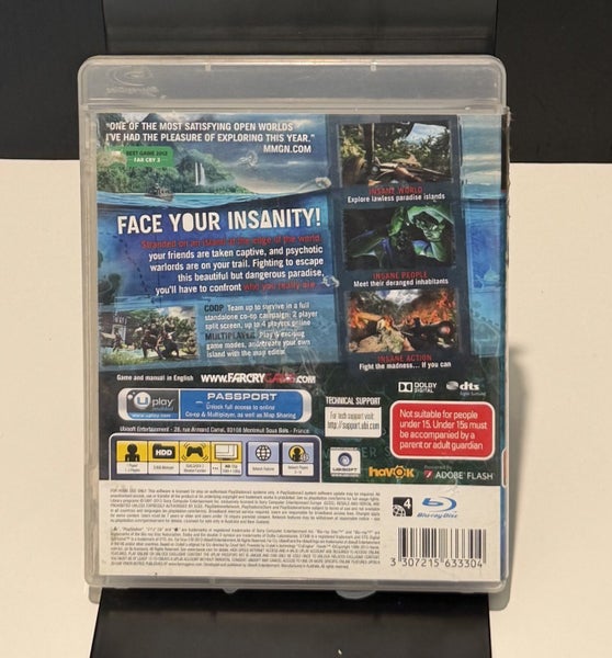 Far Cry 3 PS3 PAL w/ Manual – $1 Reserve Carousel 2