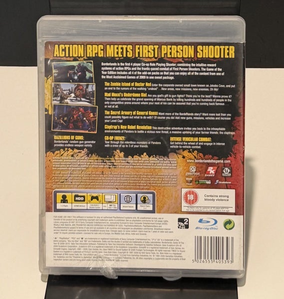 Borderlands Game of the Year Edition PS3 PAL w/ Manual – $1 Reserve Carousel 2