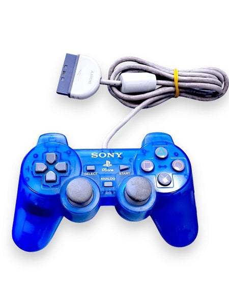 SONY PlayStation Controller Dualshock PS1/PS2 *TRANSLUCENT BLUE* Carousel 1