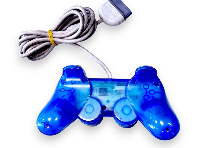 SONY PlayStation Controller Dualshock PS1/PS2 *TRANSLUCENT BLUE* Carousel 2