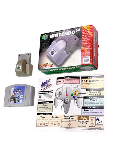 1080 Snowboarding + Genuine Nintendo 64 Rumble Pak BOXED N64 Carousel 1