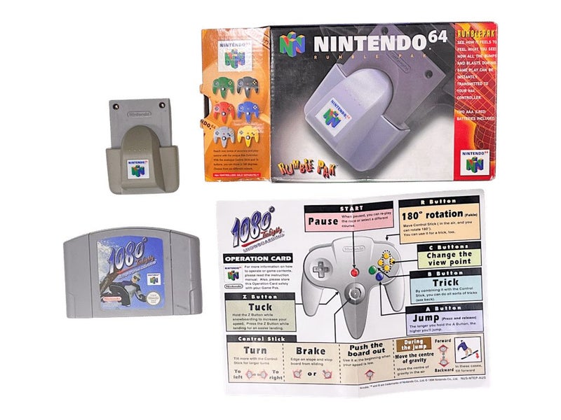 1080 Snowboarding + Genuine Nintendo 64 Rumble Pak BOXED N64 Carousel 2