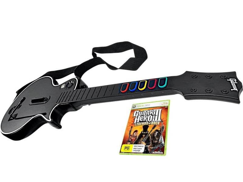 Gibson Les Paul Guitar Hero (Wireless Xbox 360) Guitar 95339-805 + Game BUNDLE Carousel 1