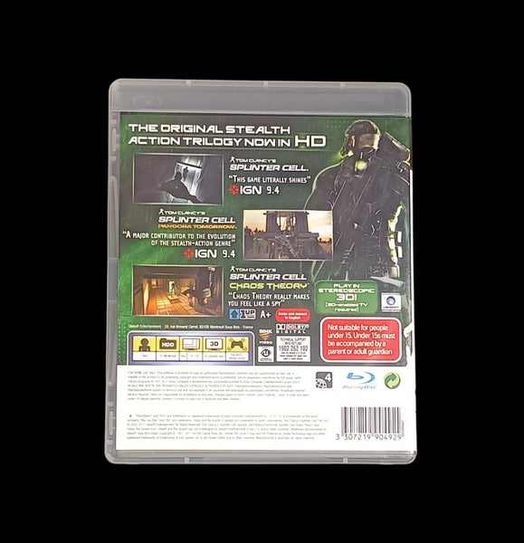 HD Classics Splinter Cell Trilogy PS3 * complete Carousel 4