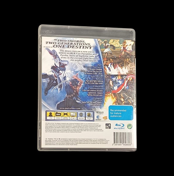 Soul Calibur V PS3 * mint condition * complete Carousel 3