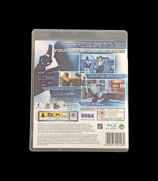 Alpha Protocol The Espionage RPG PS3 *mint condition*complete Carousel 3