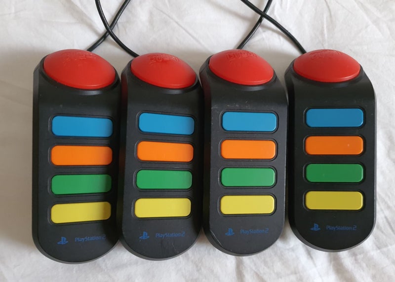 PS2 - BUZZ CONTROLLERS - TESTED Carousel 1