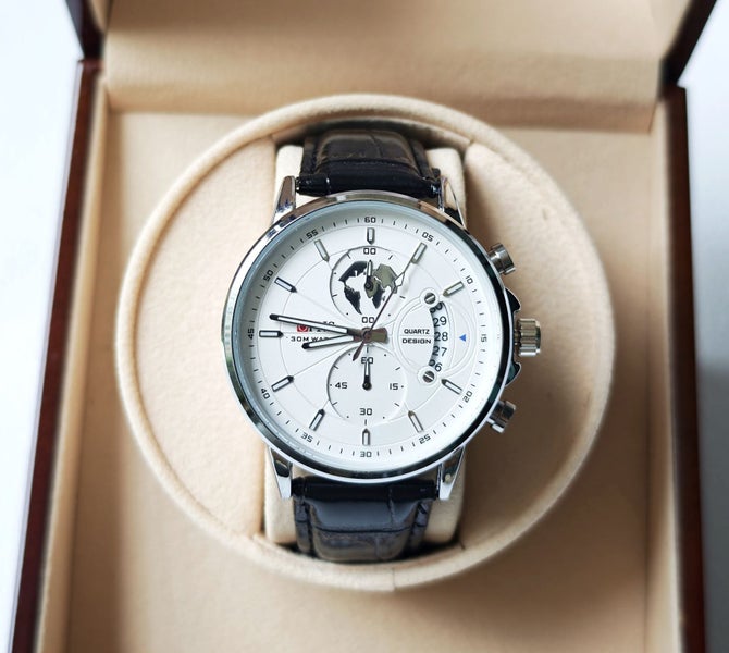 Men's Luxury Watch - Fully Working Sub-Dials / Chronograph, Leather NEW