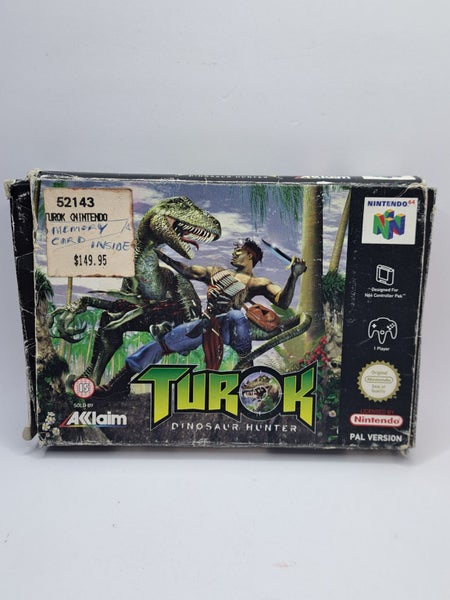 * -N64- Turok Dinosaur Hunter (Complete in Box) * Carousel 1