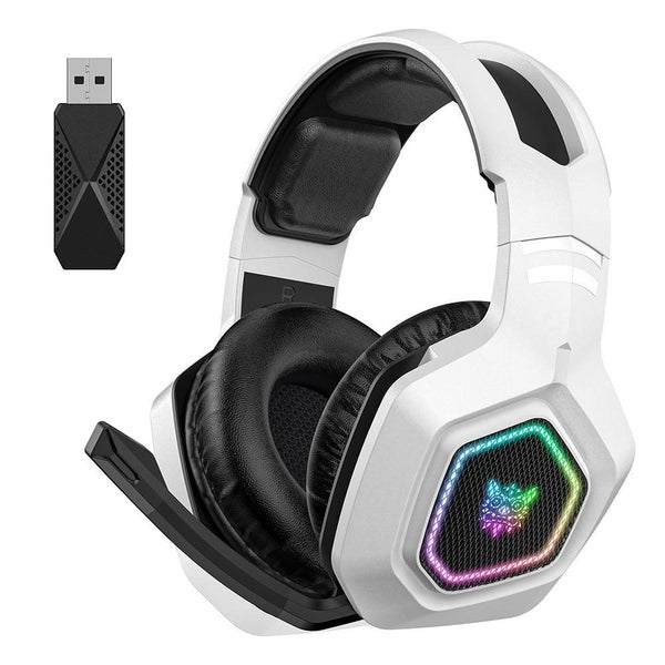 3-Mode RGB Gaming Headphone with Mic Over- ear Headphones Compatible with PS4/P Carousel 1
