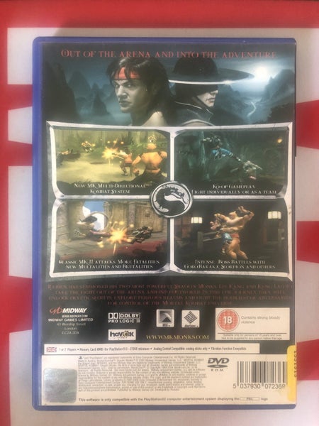 $1 res PS2 game Mortal Kombat Shaolin Monks good condition Carousel 2
