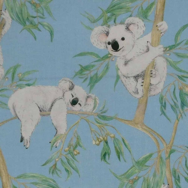 Patchwork Quilting Sewing Fabric Koalas Gumtree 50x55cm FQ Carousel 2