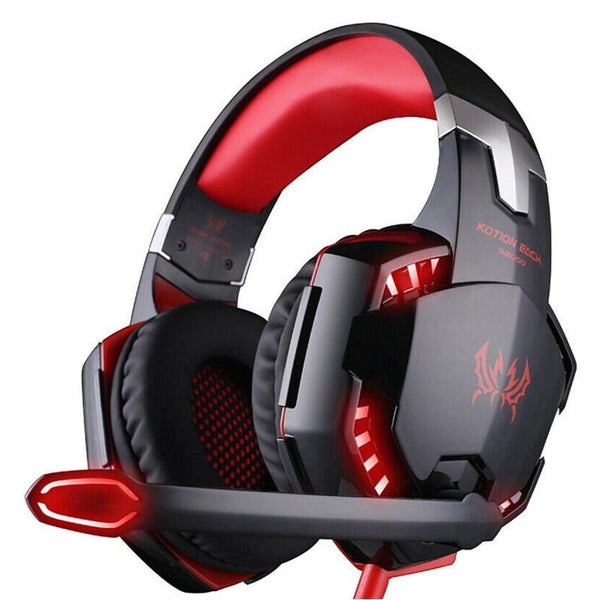 G2000 Over-Ear Gaming Headset with 50mm Driver Unit Skin-Friendly Breathable Ea Carousel 1
