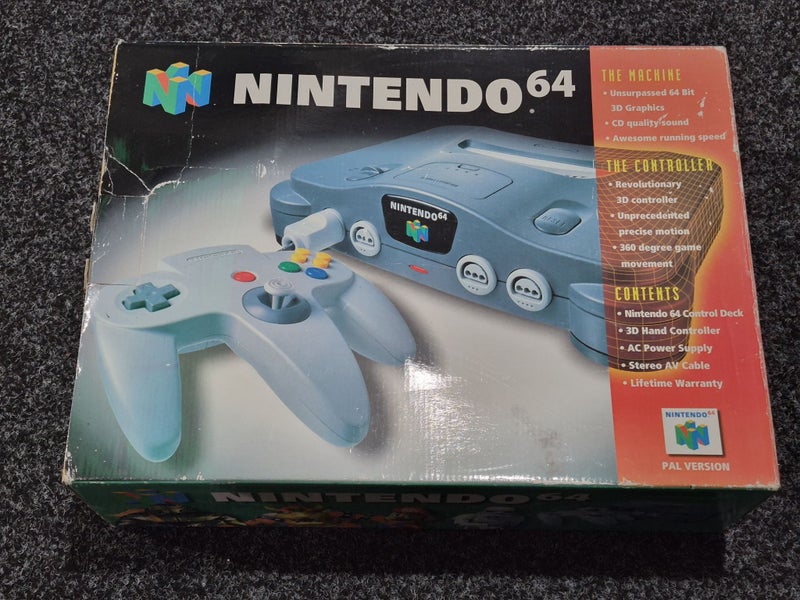 Nintendo 64 Console + Controllers + Cables (Boxed) Carousel 1