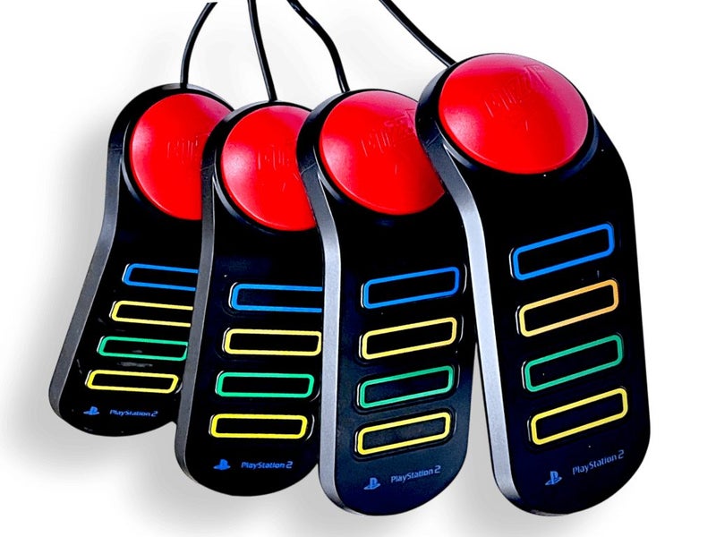 Buzz! Controllers x 4 (PS2 / PS3) BUZZERS - Good Condition! Carousel 2