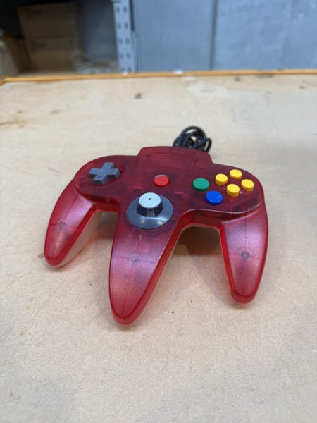 Genuine Nintendo 64 Controller - Transparent Red Carousel 1