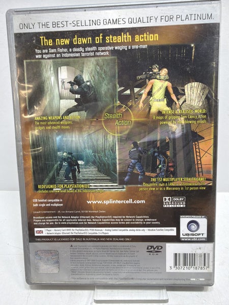 Splinter Cell Pandora Tomorrow PlayStation 2 Game #W159611-14 Carousel 2