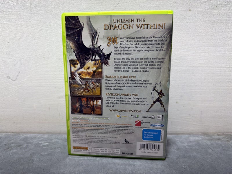 XBOX 360 GAME DIVINITY II EGO DRACONIS Game - B19166977-7 #B19166977-7 Carousel 2