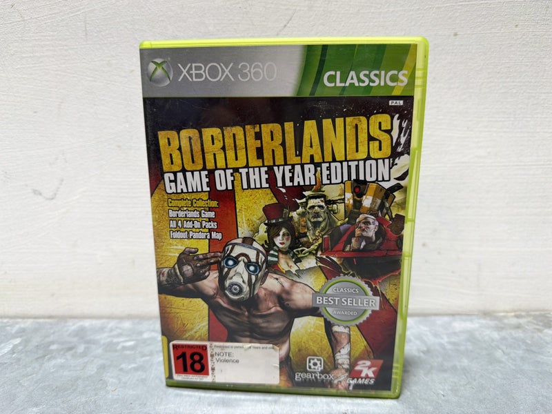 Borderlands Xbox 360 Game of the Year Edition #W165669-14 Carousel 1