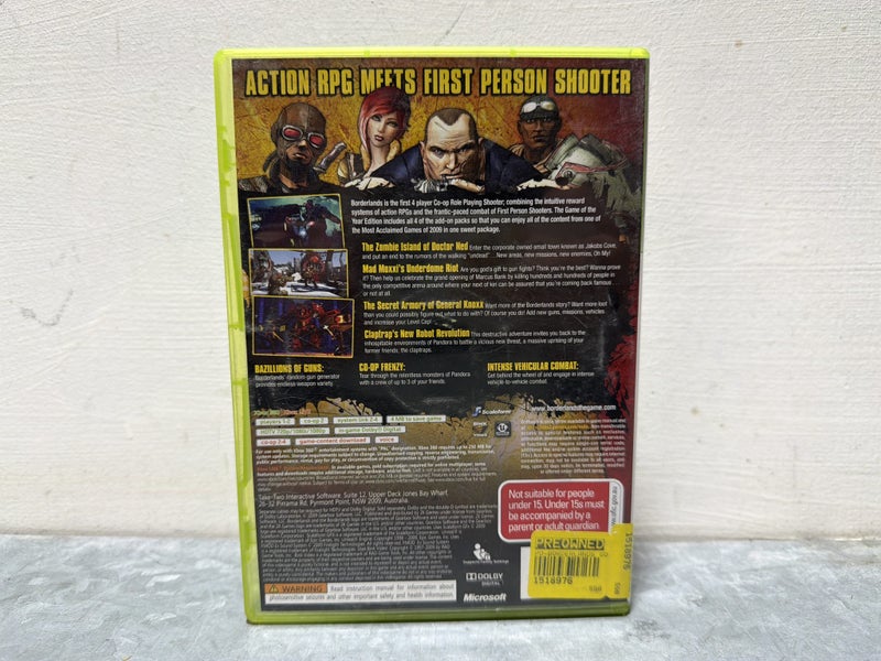 Borderlands Xbox 360 Game of the Year Edition #W165669-14 Carousel 2