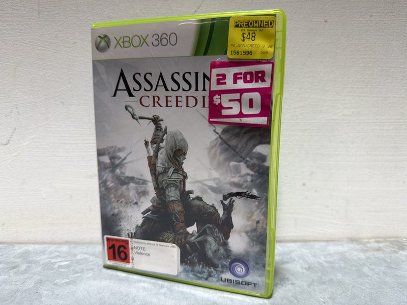 ASSASSINS CREED XBOX 360 GAME 3 #W172165-60 Carousel 1