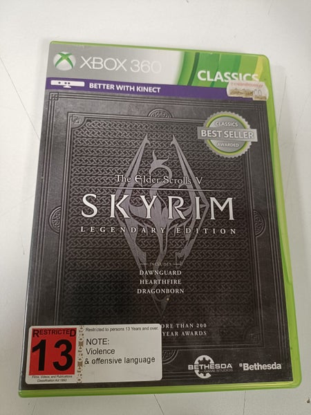XBOX 360 GAME THE ELDER SCROLLS V SKYRIM LEGENDARY EDITION #B18194507-11 Carousel 1