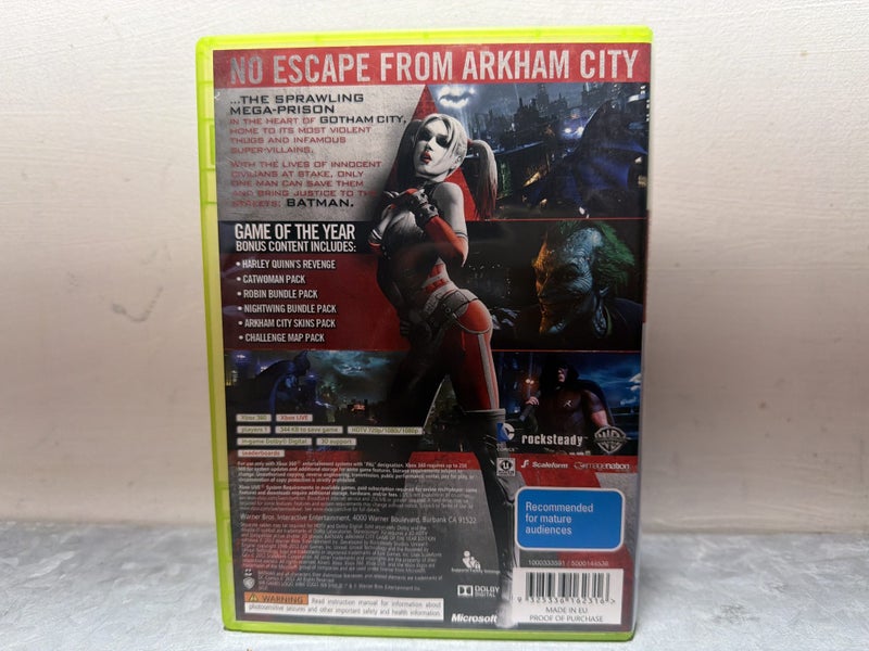 XBOX360 GAME BATMAN AKHAM CITY GAMEGEAR #B19166583-4 Carousel 2