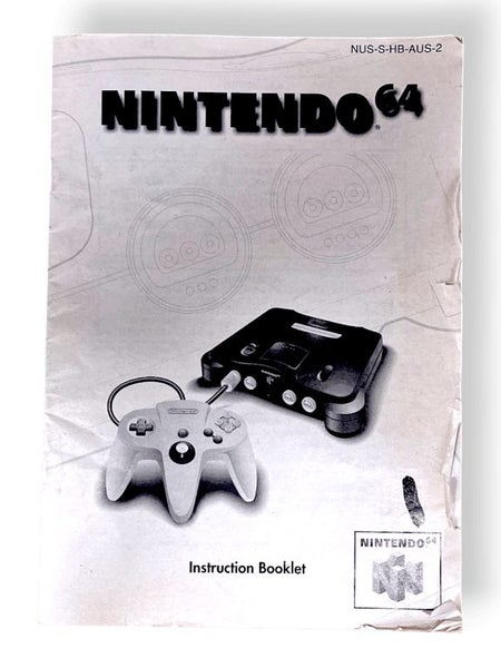 Nintendo 64 Console Instruction Booklet - NUS-S-HB-AUS-2 (N64) Carousel 1