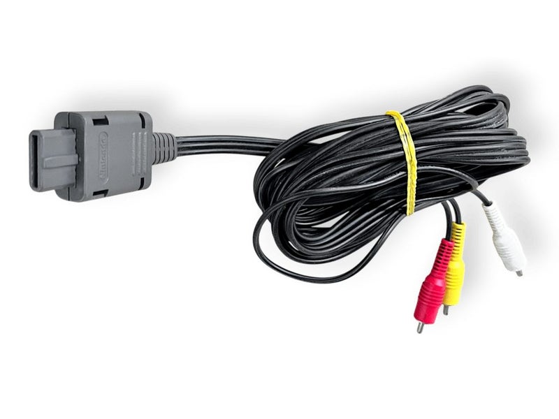 Genuine Nintendo 64 N64 AVI Cable Lead GameCube / SNES / N64 Carousel 2