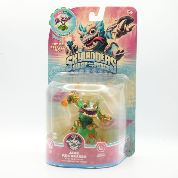 Skylanders Swap Force Jade Fire Kraken - BOXED RARE VARIANT Carousel 1